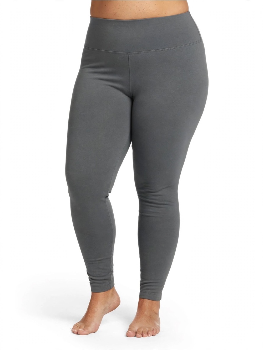 Terra & Sky Metal Gray Leggings Size 3x(24W-26W)
